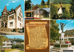 73214626 Elzach Rathaus Haus Des Gastes Neun Linden Kapelle Klinik Schuttigbrunn - Elzach