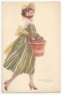 Postcard Oude Postkaart Carte Postale CPA Woman Fashion Women's Hat Femme Mode Féminine Chapeau Bompard (1) - Bompard, S.