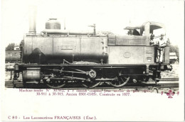 TRAIN - LES LOCOMOTIVES FRANCAISES (Etat) - Machine N° 30-912 - Trains