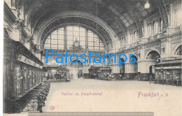 228433 GERMANY FRANKFURT STATION TRAIN INTERIOR POSTAL POSTCARD - Sonstige & Ohne Zuordnung