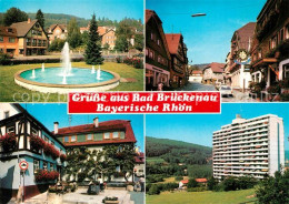 73214520 Bad Brueckenau Rathausbrunnen Altstadt Kurstift Hochhaus Bad Brueckenau - Sonstige & Ohne Zuordnung