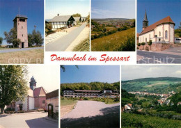 73214488 Dammbach Ortsteile Und Kirchen Von Krausenbach Wintersbach Aussichtstur - Sonstige & Ohne Zuordnung