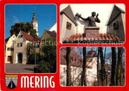 73214445 Mering Wehranlage St Michael Mit Kirchbogen Skulptur Mering - Sonstige & Ohne Zuordnung