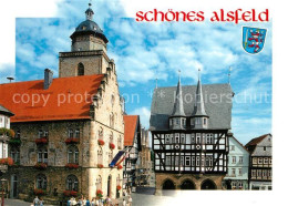 73214377 Alsfeld Historischer Marktplatz Rathaus Weinhaus Bueckingsche Haus Fach - Alsfeld