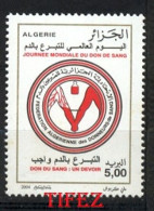 Année 2004-N°1373 Neufs**MNH : Don Du Sang : Journée Mondiale - Algerien (1962-...)