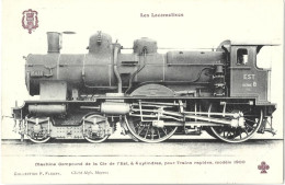 TRAIN - LES LOCOMOTIVES - Machine Compound De La Compagnie De L'Est Modèle 1900 - Trenes