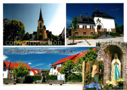 73214306 Hasborn-Dautweiler Tholey Pfarrkirche St Bartholomaeus Rathaus Dorfplat - Sonstige & Ohne Zuordnung