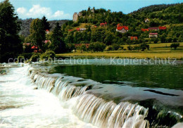 73214282 Streitberg Oberfranken Partie An Der Wiesent Blick Aufs Wehr Streitberg - Sonstige & Ohne Zuordnung