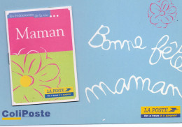 CPM GRAND FORMAT 1 - BONNE FETE MAMAN - PETIT LIVRET DE POEMES COLLE A LA CARTE - EDITEE PAR LA POSTE ET COLIPOSTE - Mother's Day