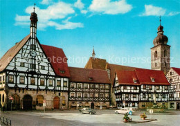 73214257 Forchheim Oberfranken Marktplatz Rathaus St Martinskirche Fachwerkhaeus - Forchheim