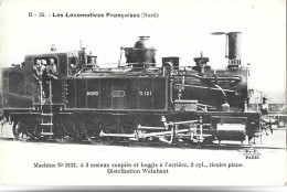 TRAIN - LES LOCOMOTIVES FRANCAISES (Nord) - Machine N° 3121 - Eisenbahnen