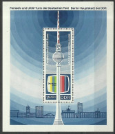 Germany, Democratic Republic (DDR) 1969 Mi Block 30 MNH  (ZE5 DDRbl30) - Telecom