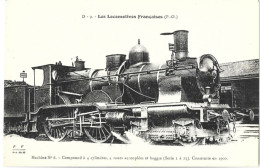 TRAIN - LES LOCOMOTIVES FRANCAISES (PO) - Machine N° 6 - Trenes