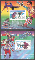 DJIBOUTI Olympic Games-84(hockey,figure Skating),space Set 2 S/Sheets Imper.overpr.  MNH - Altri & Non Classificati