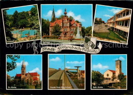 73214161 Roethenbach Pegnitz Freibad Rathaus Schulen Kirche Clayes Sous Bois Bru - Sonstige & Ohne Zuordnung