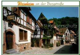 73214131 Weinheim Bergstrasse Judengasse Altstadt Fachwerkhaeuser Weinheim Bergs - Weinheim