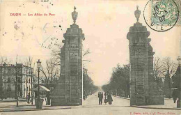 21 - Dijon - Les Allées Du Parc - Animée - Oblitération Ronde De 1907 - CPA - Voir Scans Recto-Verso - Dijon