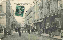 93 - Aubervilliers - La Rue Du Moutier - Animée - CPA - Voir Scans Recto-Verso - Aubervilliers