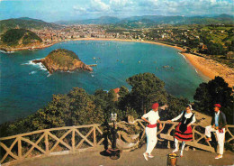 Espagne - Espana - Pais Vasco - San Sebastian - Vista Desde Igueldo - Folklore - CPM - Voir Scans Recto-Verso - Guipúzcoa (San Sebastián)