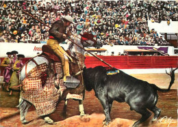 Corrida - Une Bonne Pique - Una Buena Pica - Etat Légères Froissures Visibles - CPM - Voir Scans Recto-Verso - Corridas