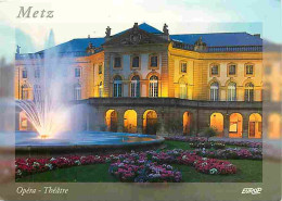 57 - Metz - Opéra - Théâtre - Place De La Comédie - Fleurs - Carte Neuve - CPM - Voir Scans Recto-Verso - Metz