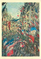 Art - Peinture - Claude Monet - La Rue Montorgueil Pavoisée - Carte De La Loterie Nationale - CPM - Voir Scans Recto-Ver - Schilderijen