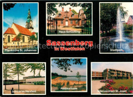 73214058 Sassenberg Pfarrkirche St Johannes Haus Schuecking Stadtpark Schule Im  - Altri & Non Classificati
