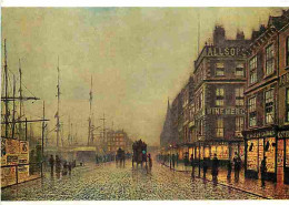 Art - Peinture - Atkinson Grimshaw - Liverpool Quay By Moonlight - CPM - Voir Scans Recto-Verso - Pittura & Quadri