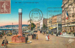 06 - Nice - Promenade Des Anglais - Animée - Colorisée - Automobiles - CPA - Oblitération Ronde De 1932 - Voir Scans Rec - Andere & Zonder Classificatie