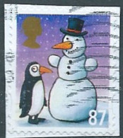 GROSSBRITANNIEN GRANDE BRETAGNE GB 2012 CHRISTMAS S/A: PENGUIN AND SNOWMAN S/A 68P USED  SG 3419 MI 3384 YT 3770 SC 3124 - Gebruikt