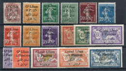 !!! LIBAN, SERIE N°22/38 NEUVE * - Unused Stamps