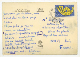 CP Postée De Morgins (Suisse) Pour Paris - Leysin - Timbre Europa 1974 - Usados