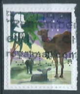 GROSSBRITANNIEN GRANDE BRETAGNE GB 2015 CHRISTMAS:ANIMALS OF THE NATIVITY S/A  £1.00 USED PAPER SG 3774 MI 3829 YT 4237 - Usados