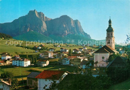 73213339 Kastelruth Suedtirol Mit Kirche Und Schlern Kastelruth Suedtirol - Sonstige & Ohne Zuordnung