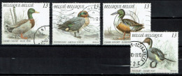 België 1989 OBP 2332/2335 - Y&T 2332/35 - Natuur, Nature, Fauna, Eenden, Canards, Ducks - Used Stamps