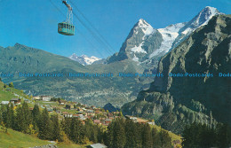 R045118 Murren. Schilthornbahn Mit Eiger Und Monch. H. Steinhauer. 1969 - Welt