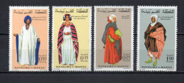 MAROC N°  590 à 593     NEUFS SANS CHARNIERE  COTE 6.50€    COSTUME - Marokko (1956-...)