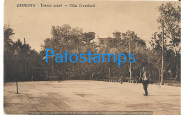 228446 ITALY SORRENTO VILLA CRAWFORD TENNIS COURT POSTAL POSTCARD - Autres & Non Classés