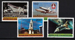 ZENTRALAFRIKA Komplettsatz Mi-Nr. 736 - 739 Raumfahrt Space Shuttle 1981 Gestempelt - Siehe Bild - Centrafricaine (République)