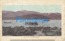 228447 ITALY ISOLE BORROMMEE LAGO MAGGIORE VIEW PANORAMA SPOTTED POSTAL POSTCARD - Other & Unclassified