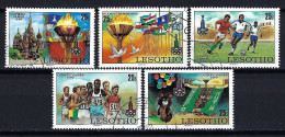 LESOTHO Komplettsatz Mi-Nr. 291 - 295 Olympische Sommerspiele, Moskau Gestempelt - Siehe Bild - Lesotho (1966-...)