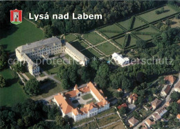 73209318 Lysa Nad Labem Zamek Klaster Schloss Kloster Fliegeraufnahme Lysa Nad L - Czech Republic