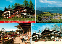 73209293 Voeran Verano Gasthof Restaurant Oberwirt Terrasse Landschaftspanorama  - Autres & Non Classés