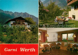 73209289 Partschins Parcines Garni Hotel Werth Garten Gastraum  - Altri & Non Classificati