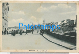 228451 ITALY FIRENZE TOSCANA BRIDGE S. TRINITA SPOTTED POSTAL POSTCARD - Otros & Sin Clasificación