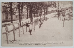 CPA Non Circulée - FRANCE Après-guerre - ESSOMMES (Aisne) - TOMBES D'AMÉRICAINS MORTS AU CHAMP D'HONNEUR - Soissons