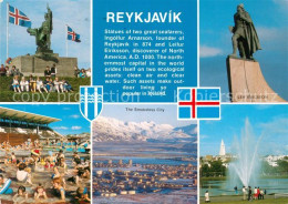 73207058 Reykjavík Denkmal Leif Ericsson Smokeless City Strand  Reykjavík - Iceland