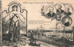 44 Nantes 1904 VIIIe Congrès National De La Mutualité CPA Aimons Nous Aidons Nous Morinet Port Bateau - Nantes