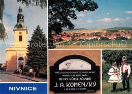 73207039 Tschechien Region Nivnice Kirche Panorama Trachtenpaar Tschechien Regio - Czech Republic