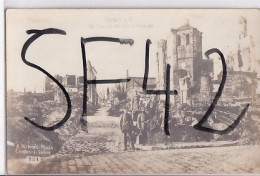 RETHEL                CARTE PHOTO   RUINES GUERRE 1914 - Rethel